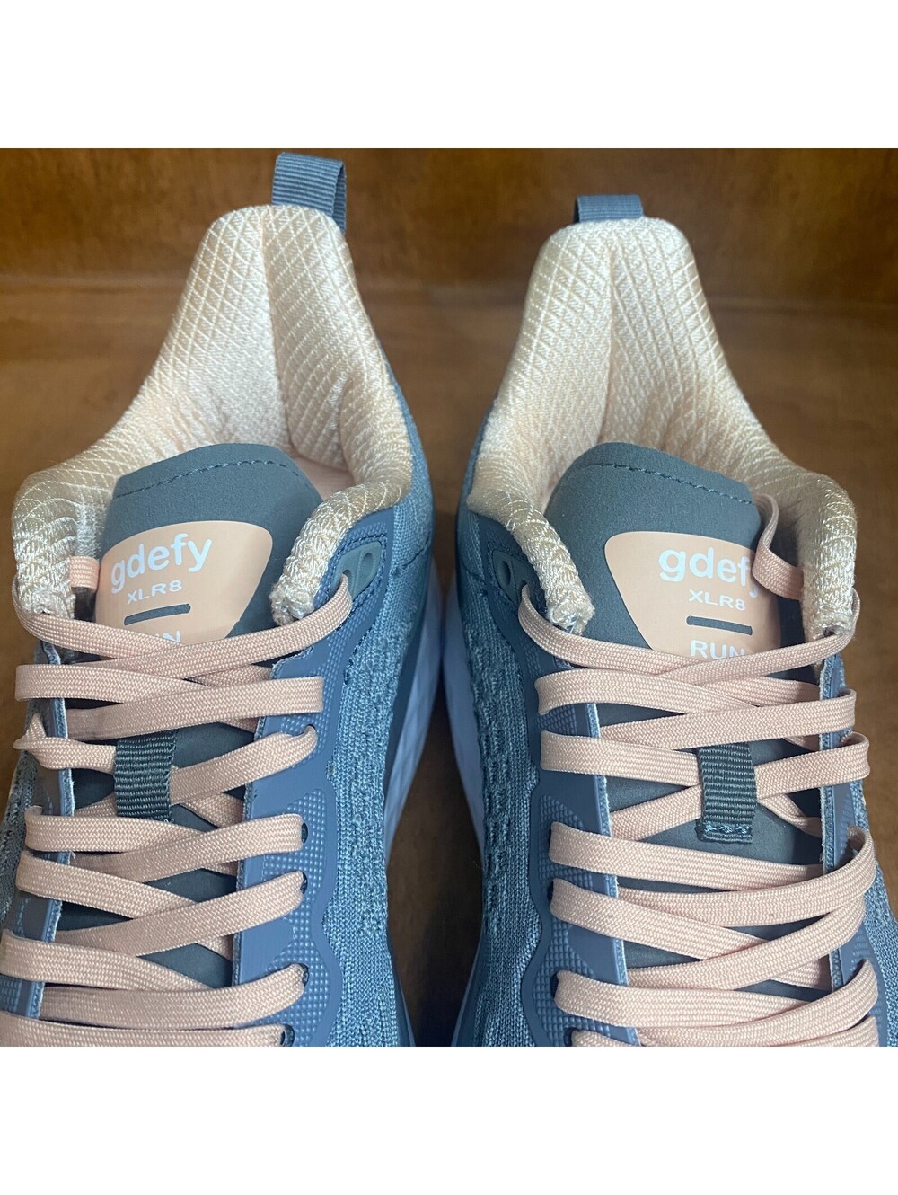 GDefy Gravity Defyer XLR8 Shoes Womens Size 8 Gray Peach Versocloud TB9034FGP-XW - Picture 13 of 15